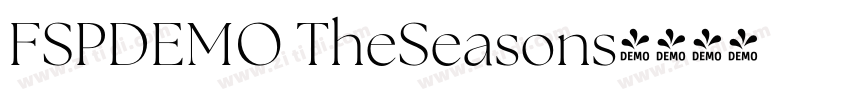 FSPDEMO TheSeasons字体转换